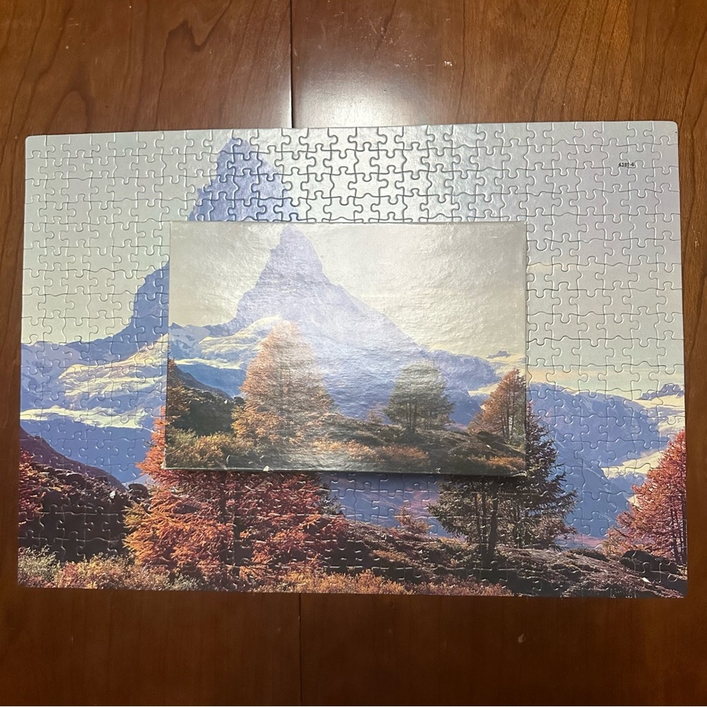 Vintage 500-Piece Matterhorn Puzzle by Blue Ribbon - Complete